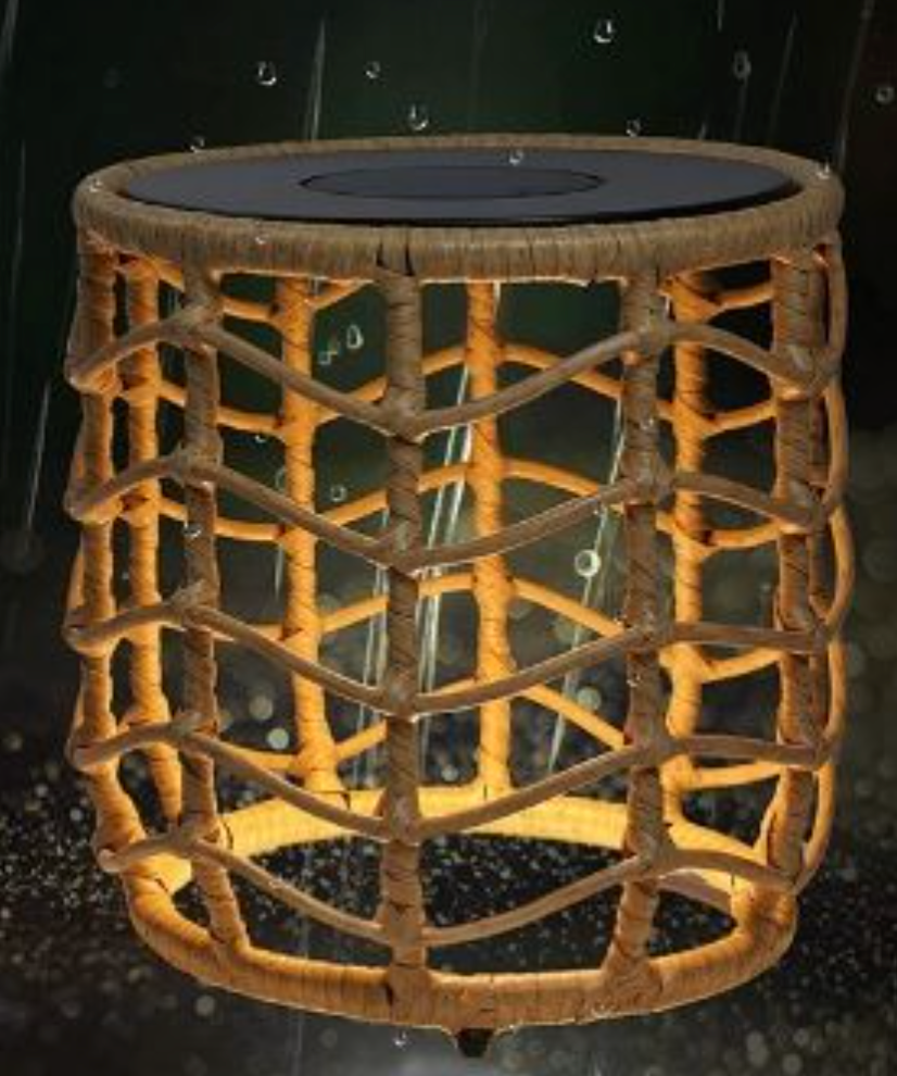Solar Powered Outdoor LED Coffee Table